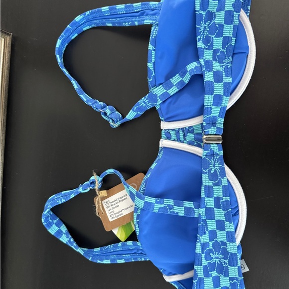 Blue Patterned Women's Bikini Set - Picture 5 of 8